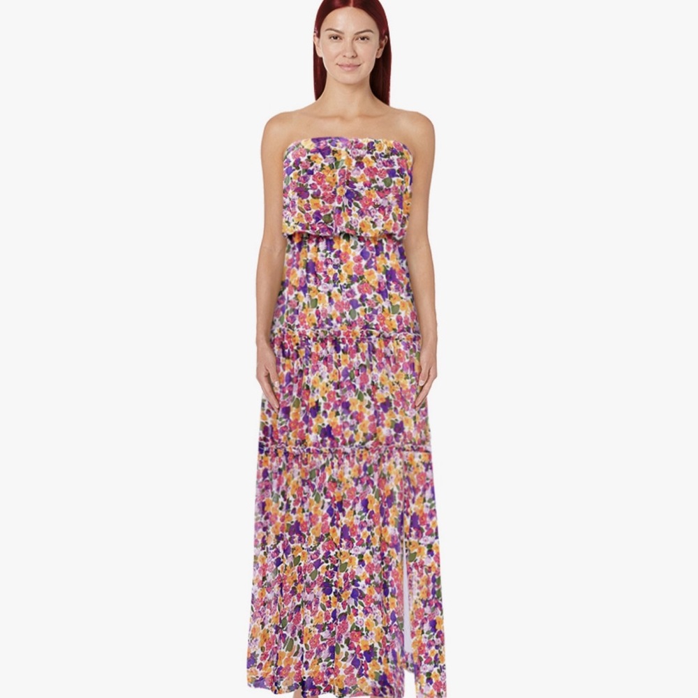 Summer 2026 Floral Strapless Maxi Dress